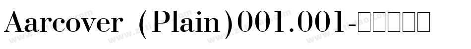 Aarcover (Plain)001.001字体转换